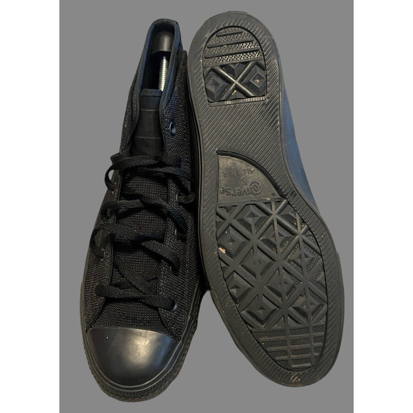 MEN'S SIZE 12- CONVERSE CHUCK TAYLOR All Star, Mid-top, Black| 155489C - Picture 8 of 10